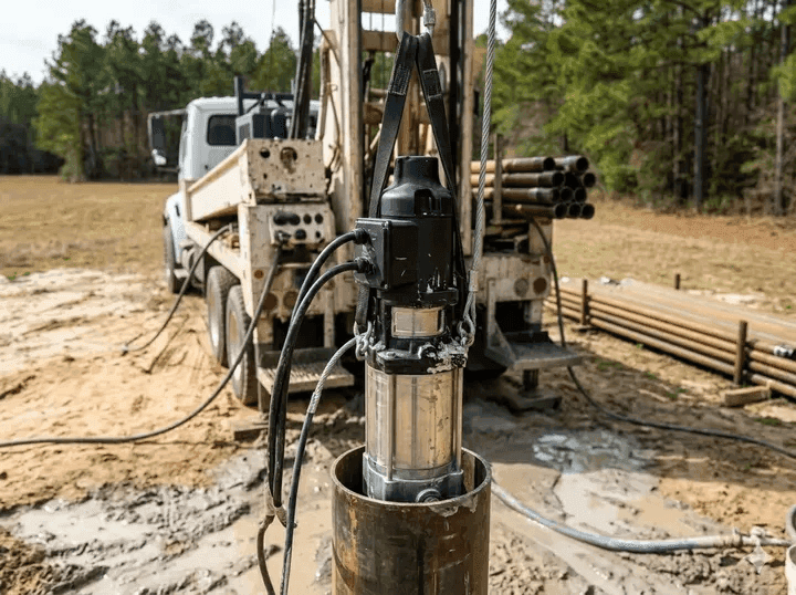 Submersible well pump repair in Bulloch County Georgia